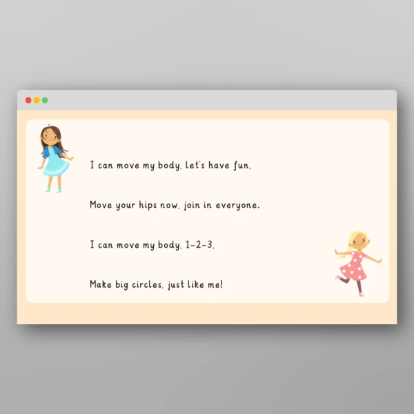 An image of the All About Me Rhyme Resource