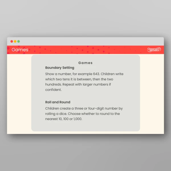 An image of the Round to the Nearest 10 100 and 1,000 Tutor PPT Resource