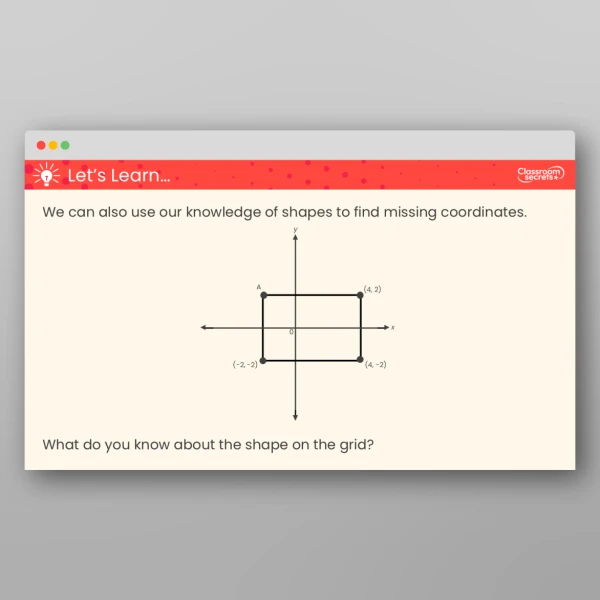 An image of the Solve Problems with Coordinates Teaching PPT Resource