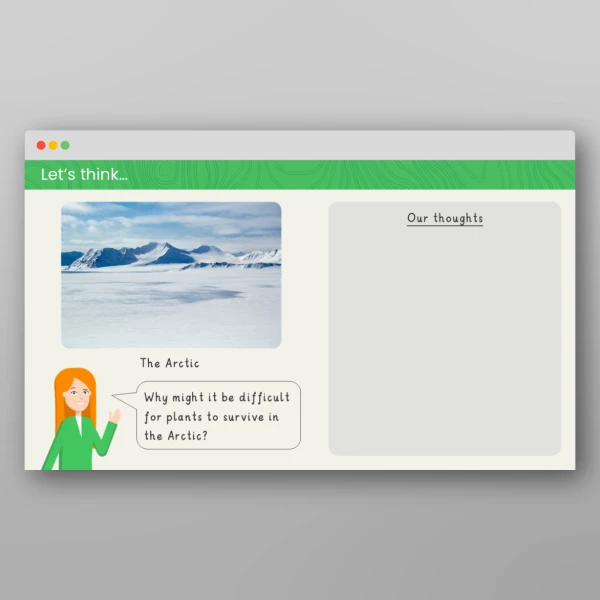 An image of the Comparing Plants in Hot and Cold Regions Geography PowerPoint Resource