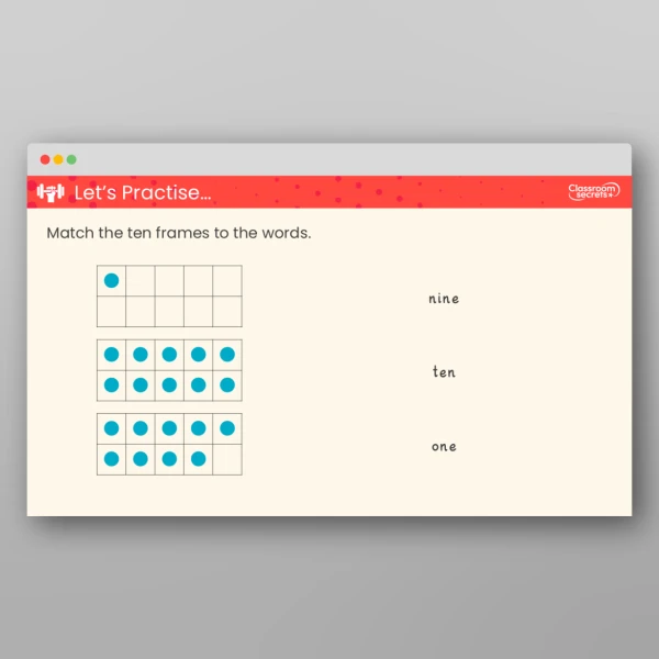 An image of the Recognise Numbers as Words Teaching PPT Resource