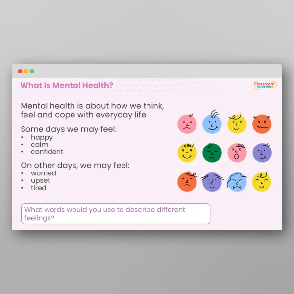 An image of the World Mental Health Day Whole School Assembly PPT Resource