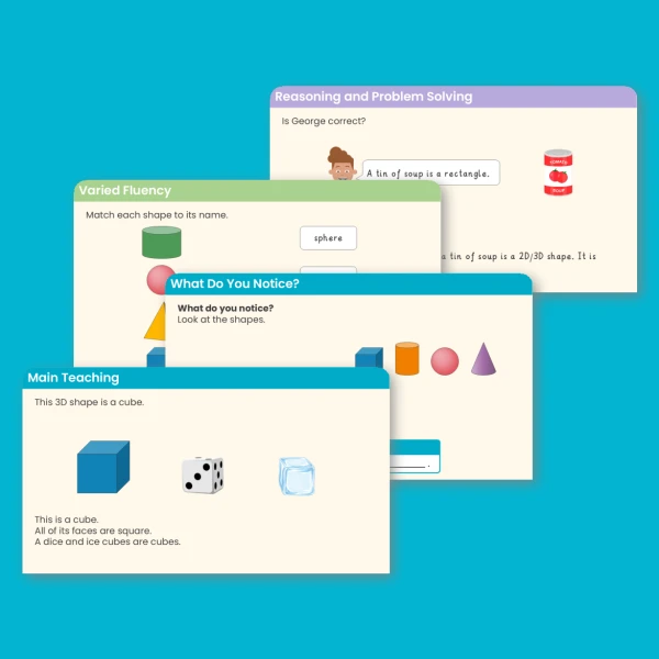 Year 1 Recognise and Name 3D Shapes Shape Teaching PowerPoint