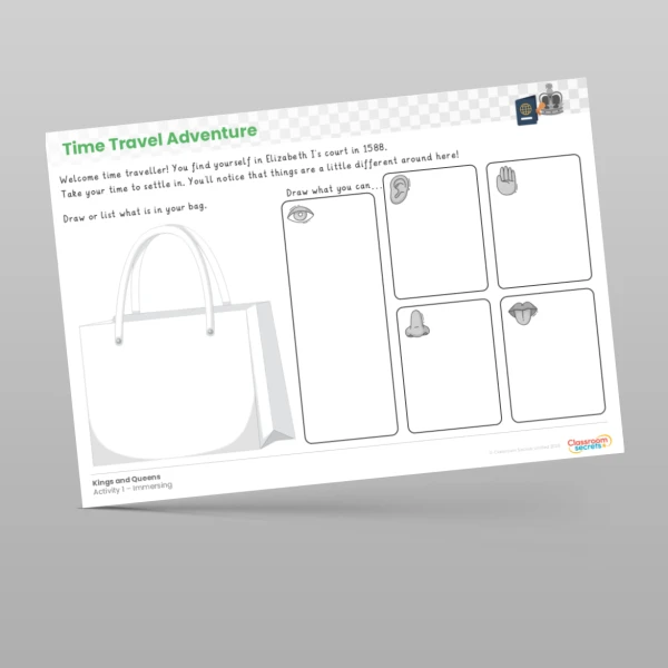 An image of the Time Travel Adventure - Kings and Queens Resource