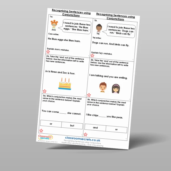 An image of the Recognising Sentences using Conjunctions Application and Reasoning Resource