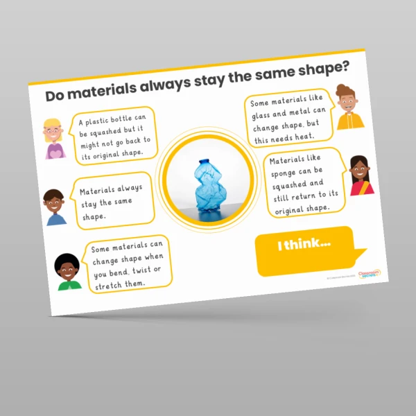 An image of the Uses of Everyday Materials Concept Cartoons Resource