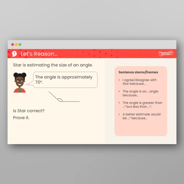 An image of the Estimate Angles Teaching PPT Resource