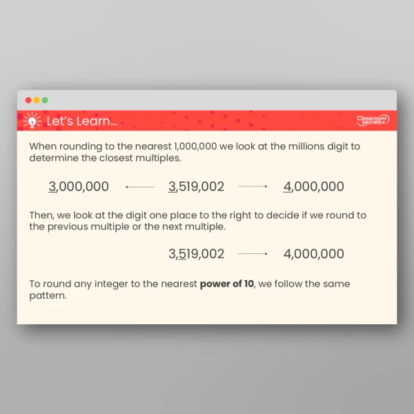An image of the Round Any Integer Teaching PPT Resource
