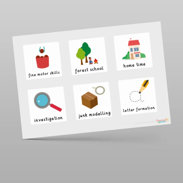 An image of the Daily Visual Timetable Resource