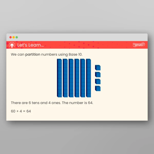 An image of the Write Numbers to 100 in Expanded Form Teaching PPT Resource