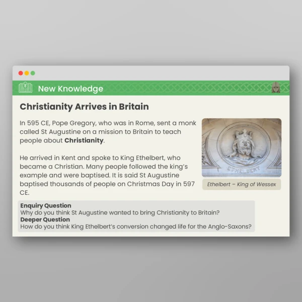 An image of the Lesson 5: What Did the Anglo-Saxons Believe? PPT Resource