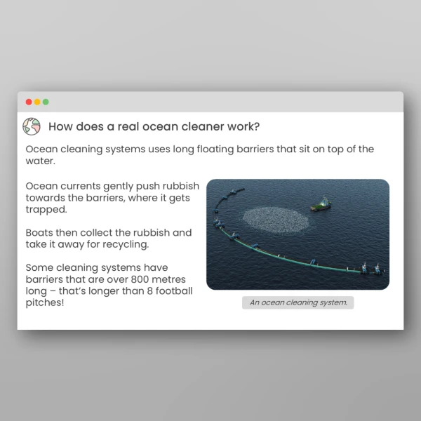 An image of the Keeping the Ocean Clean PPT Resource