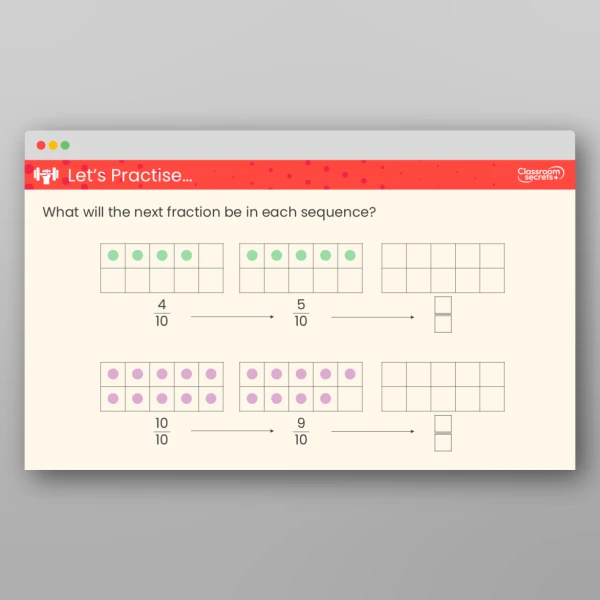An image of the Free Tenths as Fractions Teaching PPT Resource