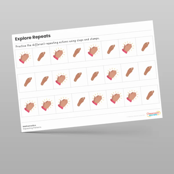 An image of the Explore Repeats Instrument Action Cards Resource