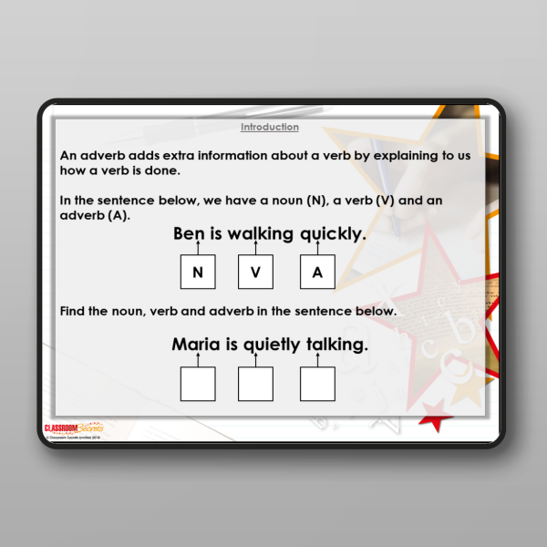Year 2 What Are Adverbs Modelling Ppt Resource | Classroom Secrets