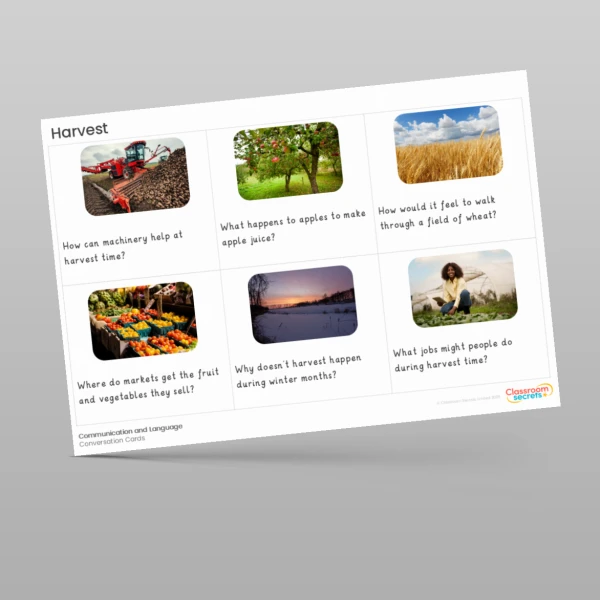 An image of the Harvest Conversation Cards Resource