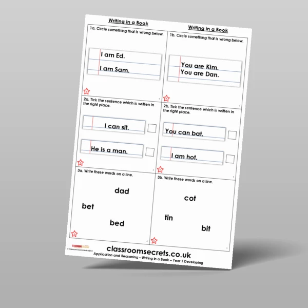 An image of the Free Writing in a Book Application and Reasoning Resource