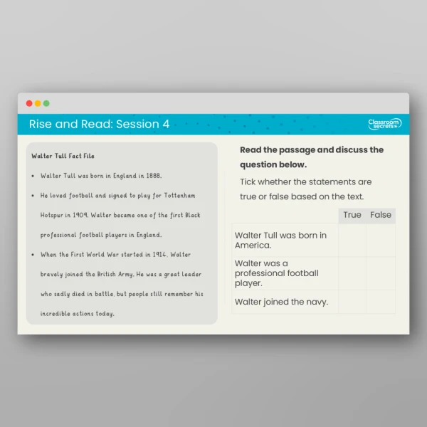 An image of the Rise and Read Black History Month Resource