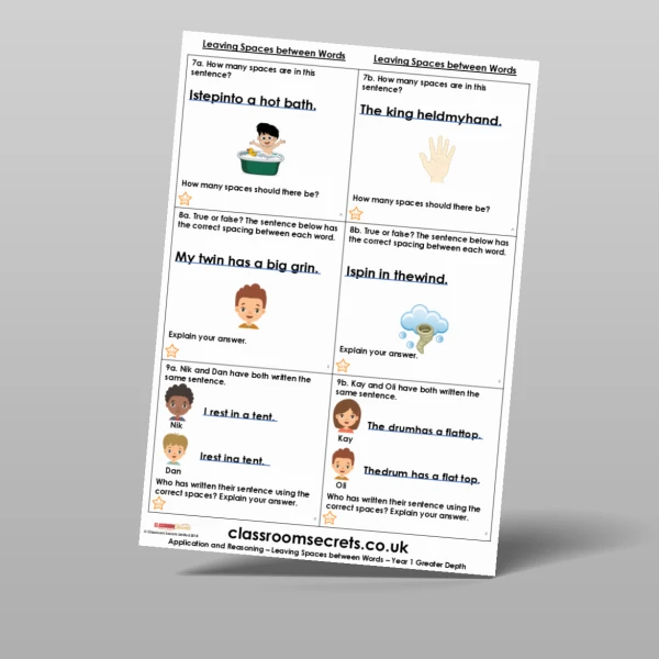 An image of the Leaving Spaces between Words Application and Reasoning Resource