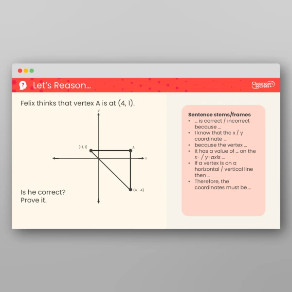 An image of the Solve Problems with Coordinates Teaching PPT Resource