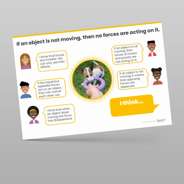 An image of the Forces Concept Cartoons Resource