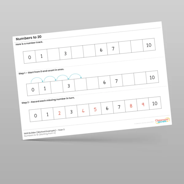 An image of the Numbers to 10 (Starting from 0) Skill Builder Resource