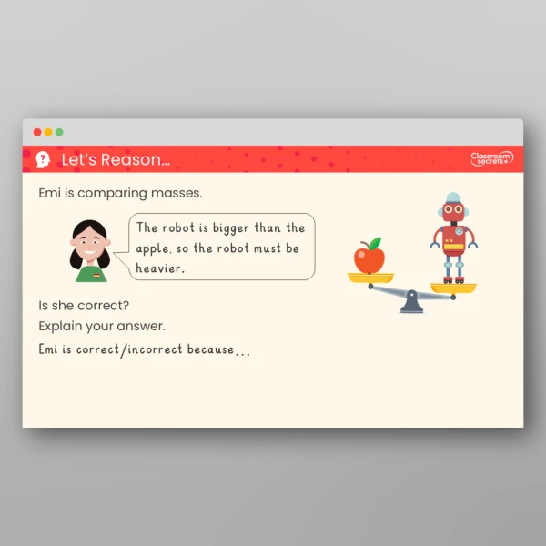 An image of the Free Compare Mass Teaching PPT Resource