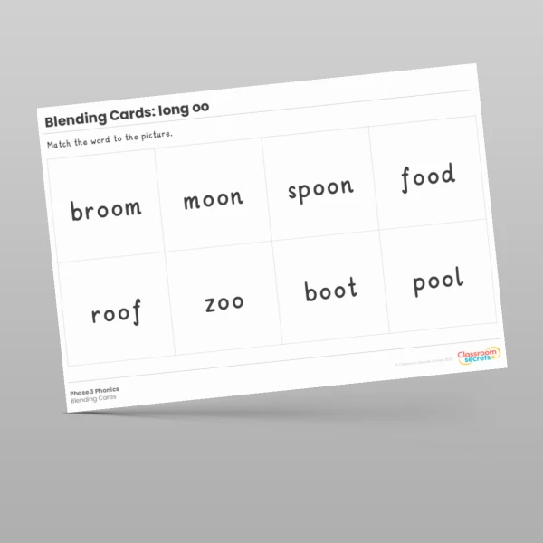 An image of the Blending Cards: long oo Resource