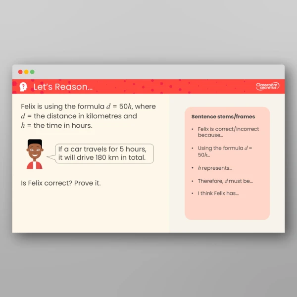 An image of the Formulae Teaching PPT Resource