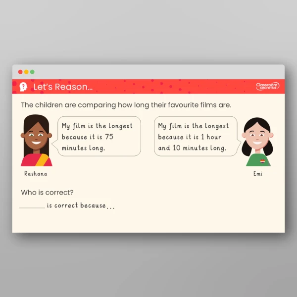 An image of the Minutes in an Hour Teaching PPT Resource