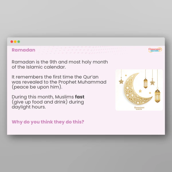 An image of the Whole School Assembly Ramadan Resource