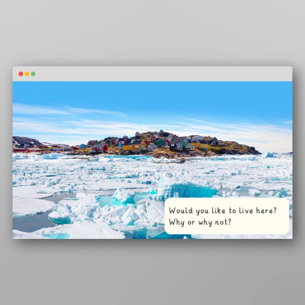 An image of the Amazing World - Polar Regions I Wonder Discussion Prompts Resource