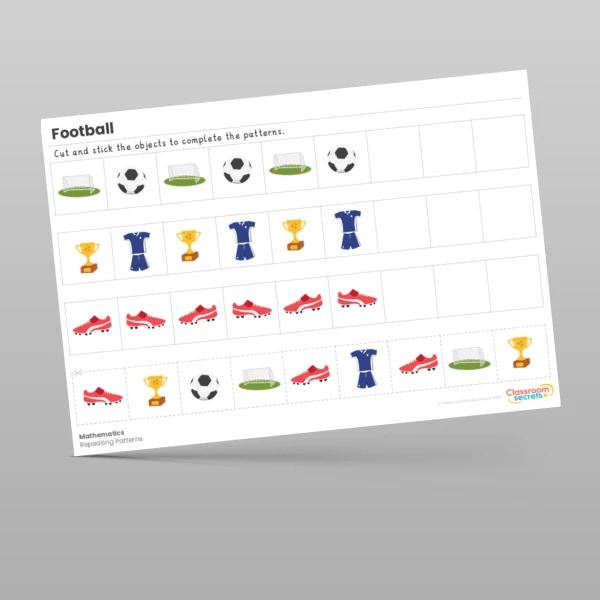An image of the Football Maths Activities Resource
