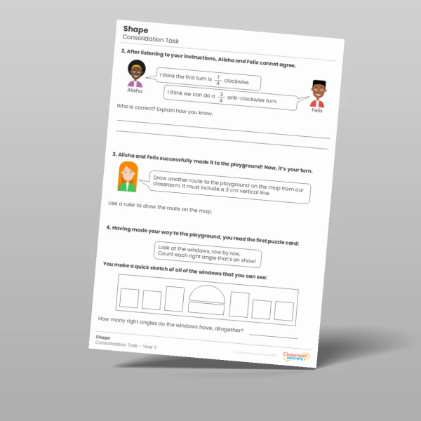 An image of the Shape Consolidation Task Resource