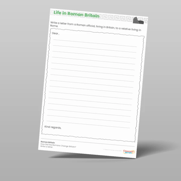 An image of the Lesson 4: How Did the Romans Change Britain? Worksheet Resource