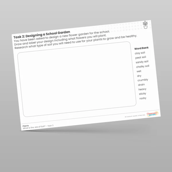 An image of the Lesson 5: Designing a School Garden Worksheet Resource