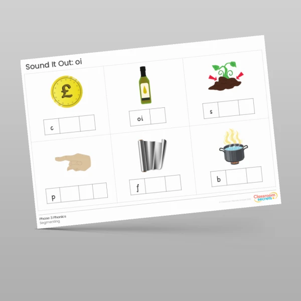 An image of the Phonics Sound It Out: oi Resource