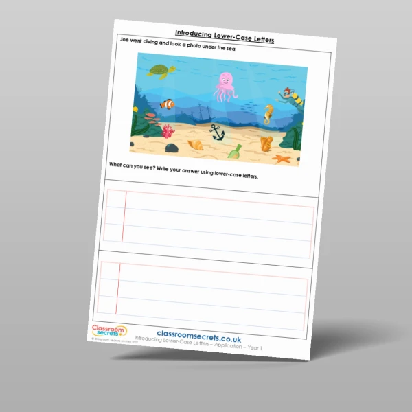 An image of the Introducing Lower-Case Letters Application Resource