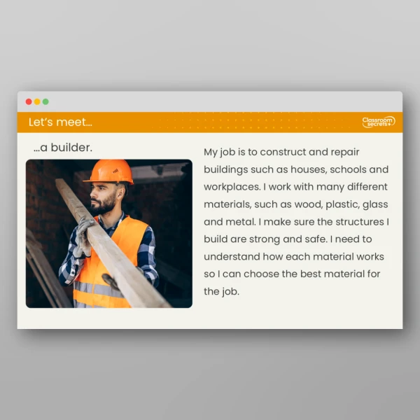 An image of the Lesson 1: How can I Recognise Different Materials? Resource