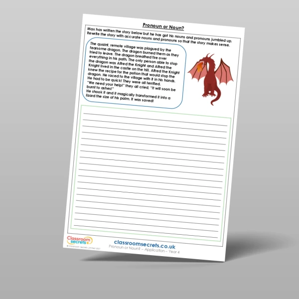 An image of the Pronoun or Noun? Application Resource