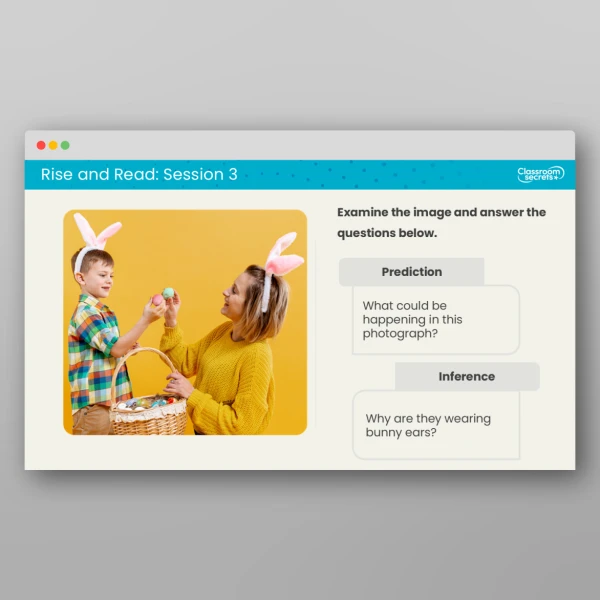 An image of the Rise and Read Easter Resource