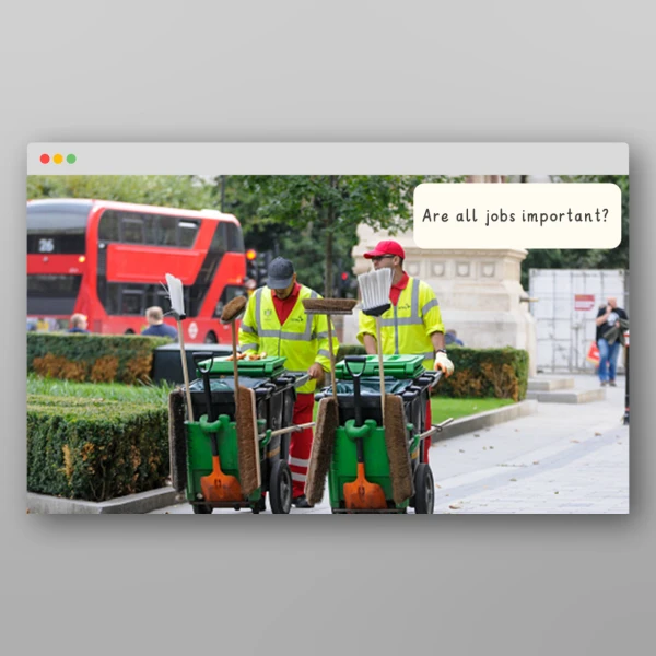 An image of the People Who Help Us I Wonder Discussion Prompts Resource