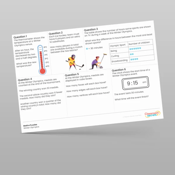 An image of the Early Morning Work Winter Olympics Resource