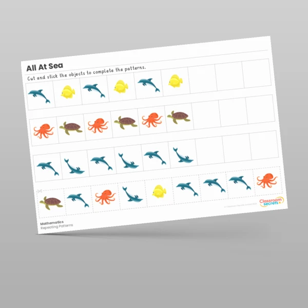 An image of the Amazing World - All At Sea Maths Activities Resource