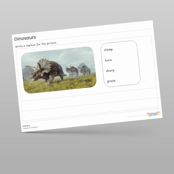 An image of the Dinosaurs Literacy Activities Resource