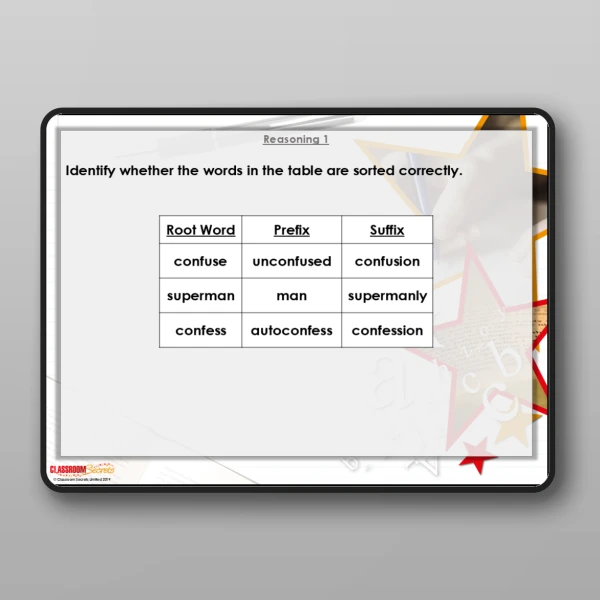 An image of the Consolidating Root Words Modelling PPT Resource