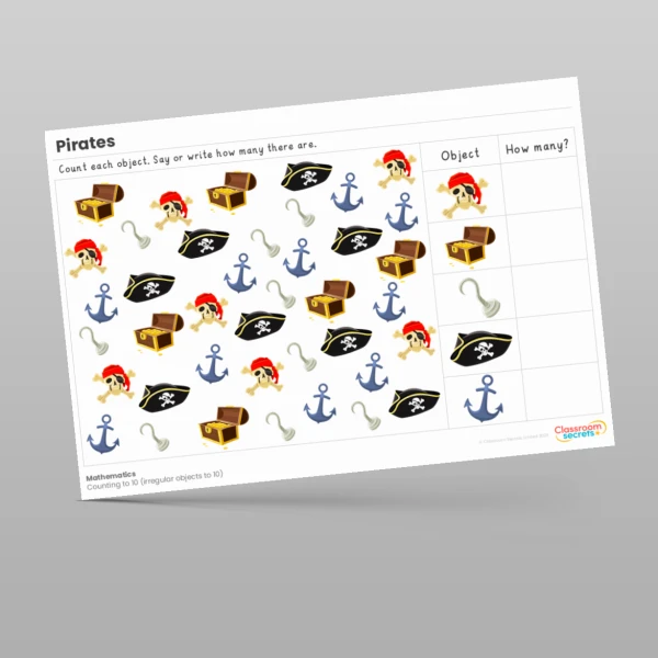 An image of the Pirates Maths Activities Resource