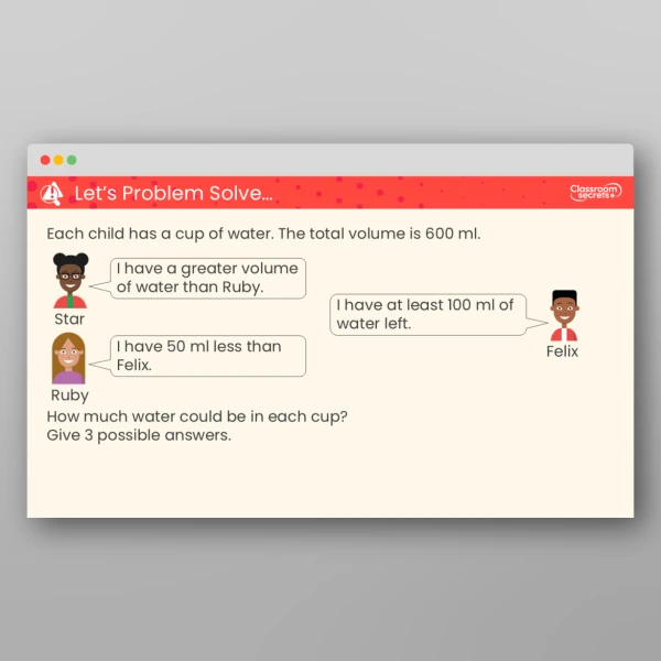 An image of the Add and Subtract Capacity and Volume Teaching PPT Resource