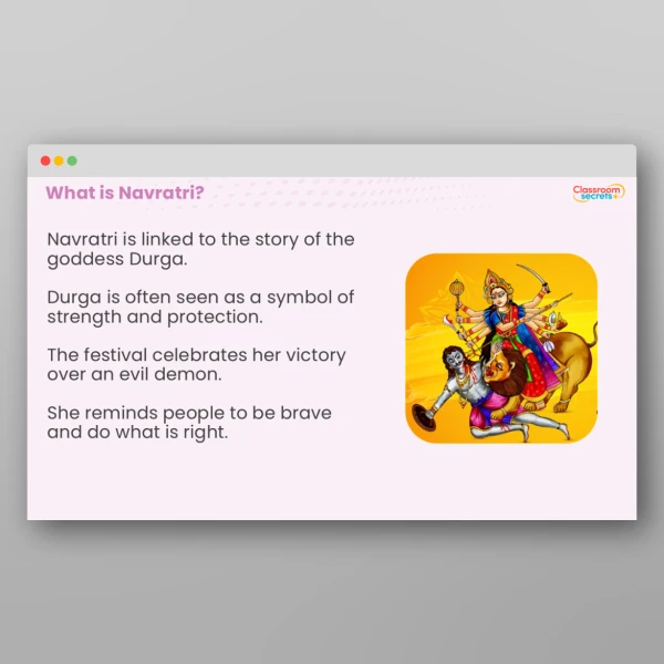 An image of the Navratri Whole School Assembly PPT Resource
