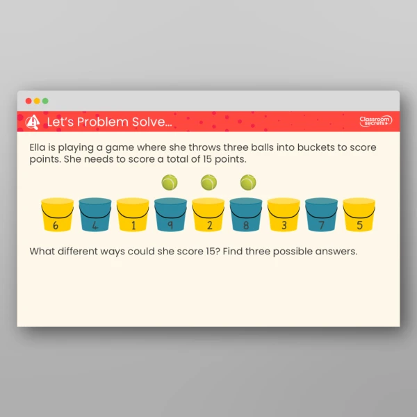 An image of the Add Three 1-Digit Numbers Teaching PPT Resource